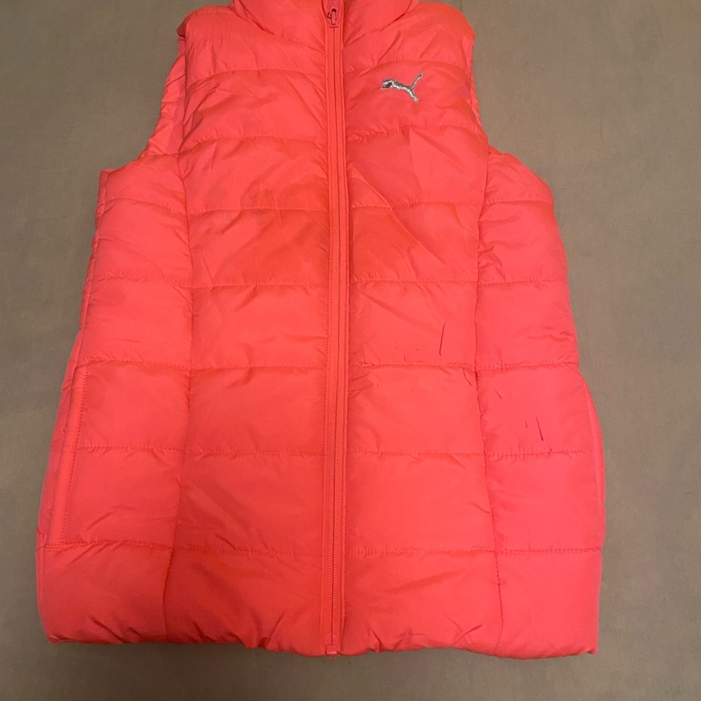 Puma Bright Coral Quilted Vest